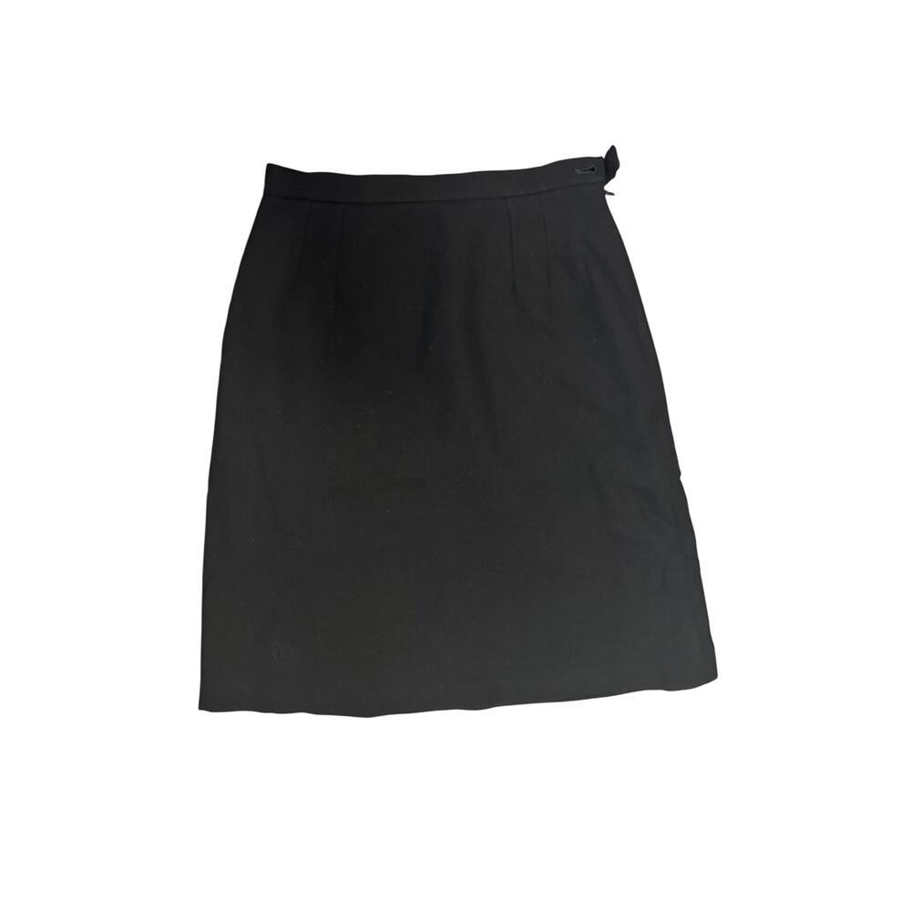 Dolce & Gabbana Black 100% Wool Mini Skirt IT 42